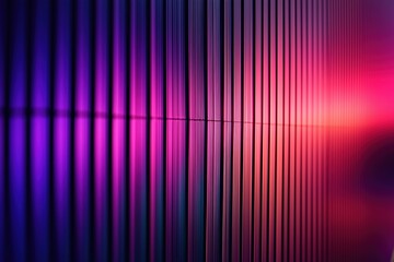 Poster - Striking interplay of colors and lines creates an abstract visual experience at dusk