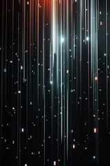 Poster - Light streaks create a mesmerizing pattern in a dark background