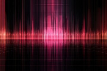 Poster - Visual representation of sound frequency patterns in vibrant colors