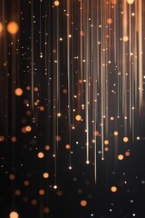 Poster - Sparkling golden lights create a mesmerizing effect in an abstract background design