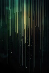 Poster - Vertical lines of light create a mesmerizing visual effect in a dark background