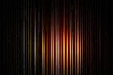 Poster - Abstract vertical lines with warm hues creating a vibrant gradient effect in a dark background
