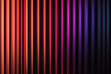 Poster - Colorful vertical lines create an abstract pattern in a vibrant display of light and shadows