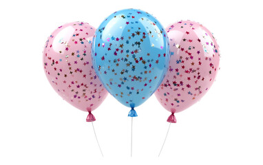 Wall Mural - colorful balloons on transparent background
