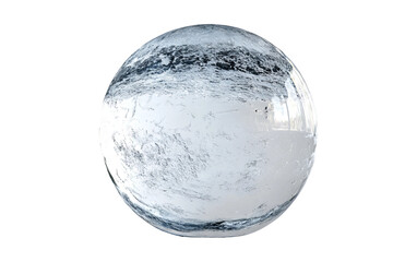 Wall Mural - clear glass sphere on transparent background