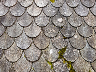 Wall Mural - slate patterns on a roof