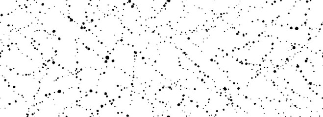 Poster - Seamless splashed dotted background. Distressed sprinkle paint drop texture. Black grunge speckles grain wallpaper. Spattered watercolor repeated backdrop. Splattered dribbled particles print. Vector