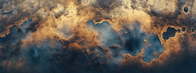Poster - A stunning cosmic landscape showcasing colors and textures resembling a nebula.