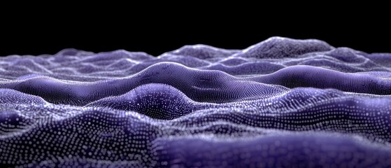Aufkleber - Abstract representation of undulating waves in a digital landscape.