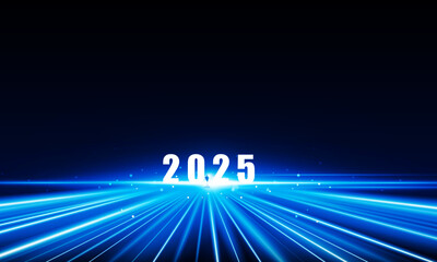 Poster - Abstract open Key Door Light out 2025 city business Light out success background Hitech communication concept innovation background, vector design