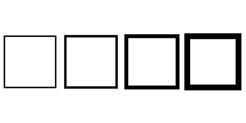 Wall Mural - square lines of different sizes