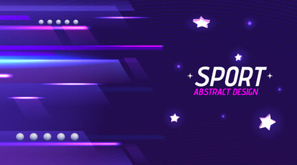 Aufkleber - Abstract background. Dynamic sport graphic lines. Speed wave and geometric shape. Music motion and stars. Fast race movement elements. Geometric shapes. Vector design futuristic banner
