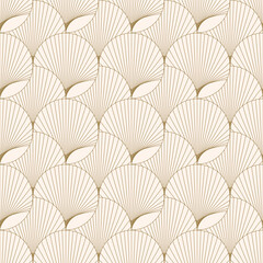 Vintage art deco seamless pattern with geometric design