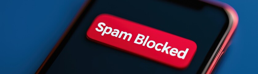 Poster - Blocking spam notifications on mobile devices technology digital security modern environment close-up view cyber awareness