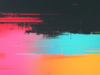 Poster - Dynamic abstract art display contemporary gallery digital artwork vibrant colors close-up view modern aesthetics for visual impact