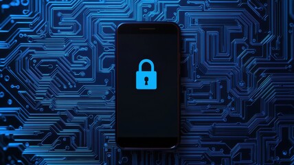Poster - Enhancing cybersecuritymobile device protection techniques digital realm infographic technology secure environment data security insights