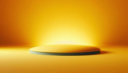 Fototapete - A vibrant yellow background with a smooth gradient, transitioning from a lighter shade at the top to a deeper, richer yellow at the bottom.
