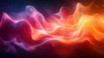 Wall Mural - vibrant swirls of neon colors in an abstract design that glows with energy and motion