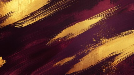 Poster - Dynamic golden brushstrokes abstract art creation colorful atmosphere digital canvas artistic viewpoint modern aesthetic appeal