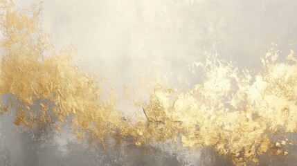 Poster - Abstract art of golden flames digital canvas modern aesthetic minimalistic style close-up serenity and creativity