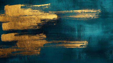Poster - Dynamic abstract art with gold accents creative studio digital artwork modern atmosphere close-up view contemporary design