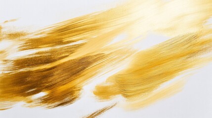 Poster - Dynamic gold brush strokes abstract art gallery visual artwork creative space artistic perspective captivating design elements