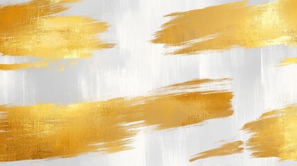 Poster - Artistic abstract golden brush strokes digital art modern aesthetics bright environment close-up contemporary design inspiration