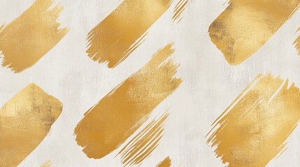 Poster - Elegant golden brush strokes abstract art digital design creative studio artistic view modern aesthetics for visual appeal