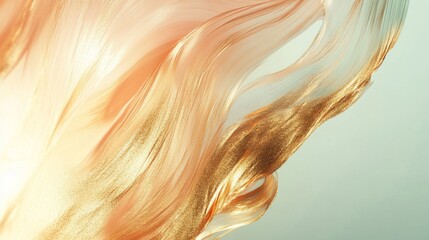 Poster - Fluid motion abstract art studio digital artwork soft light close-up creativity and expression
