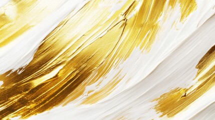 Poster - Golden abstract art texture studio digital artwork contemporary close-up view luxury design concept for modern interiors