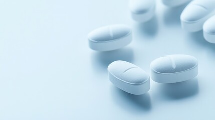 Close-up of medication, macro shot, Minimalist style