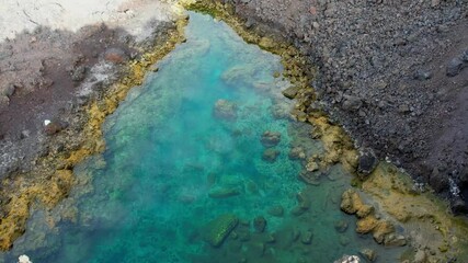 Wall Mural - Aerial drone view of the landscape of La Palma, Canary Islands, Spain
