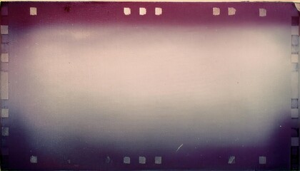 Wall Mural - Vintage Film Strip Texture with Subtle Grainy Purple and Pink Gradient for Retro Photography, Graphic Design, and Artistic Background Concepts Featuring Faded Frames and Perforations in Abstract Style