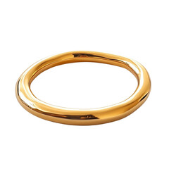 Poster - Gold Aesthetic Oval Ellipse Rounded Frame