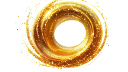 Aufkleber - Gold Glitter shiny swirl isolated transparent background
