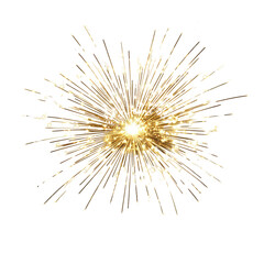 Poster - Gold Glowing Firework Sparkler