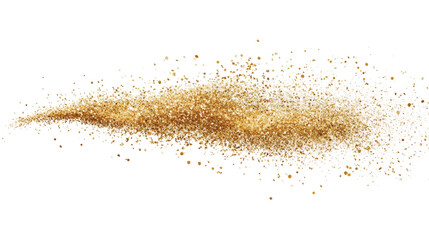 Poster - Gold Falling Confetti with Glitter Dust