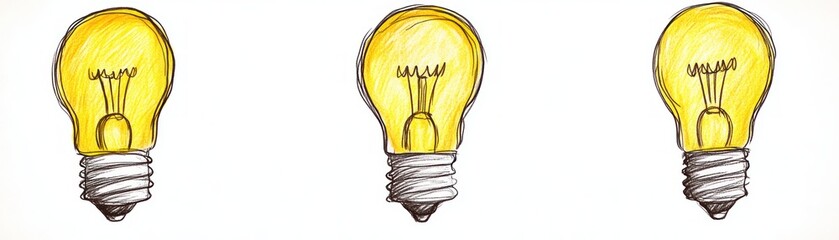 Poster - Creative light bulb designs brightening home decor with artistic inspiration