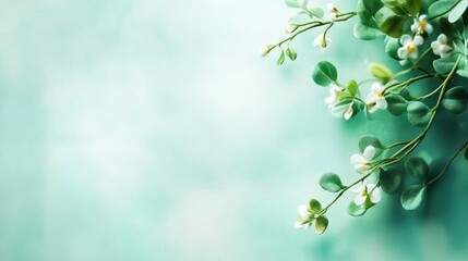 Aufkleber - Delicate floral arrangement nature settings still life soft background serene mood