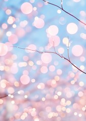 Poster - Enchanted Winter Wonderland Twinkling Lights and Snowy Magic