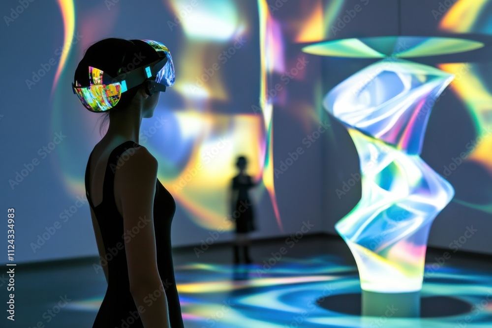 An artist creating digital sculptures and installations using ...