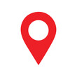 © Touhid - pin point icon. red map location pointer symbol isolated on white background