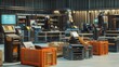 © Muhammad - A futuristic donation center where repurposed electronics and furniture are being placed into donation crates
