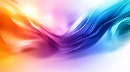 Wall Mural - Abstract Colorful Waves: A Symphony of Hues