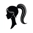 © Susen - Layered shag cut hair style silhouette
