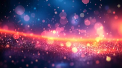 Poster - Colorful bokeh lights dance in harmony, creating a mesmerizing visual experience at an evening celebration. Generative AI