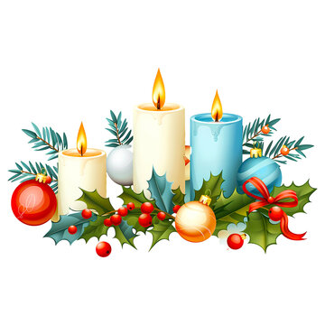 Christmas decorated element PNG