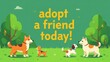 © 18042011 - Four dogs inviting you to adopt a friend today