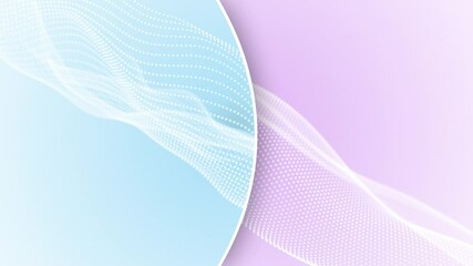 colorful dual tone 3d wavy circular dots modern design Loop-able geometrical background