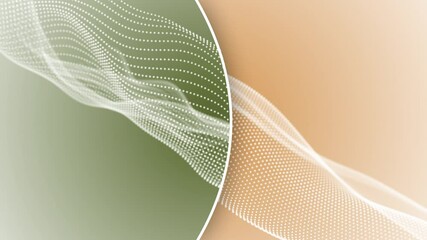 colorful dual tone 3d wavy circular dots modern design Loop-able geometrical background